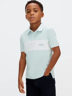Calvin Klein Poloshirt im Blockfarben-Design^Kinder Kleidung|Hemden & Poloshirts