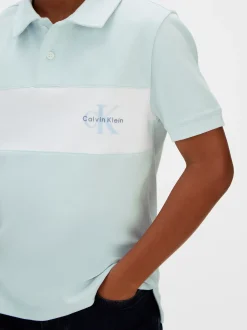 Calvin Klein Poloshirt im Blockfarben-Design^Kinder Kleidung|Hemden & Poloshirts