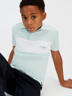 Calvin Klein Poloshirt im Blockfarben-Design^Kinder Kleidung|Hemden & Poloshirts