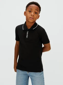 Calvin Klein Poloshirt mit Verzierung^Kinder Hemden & Poloshirts|Kleidung