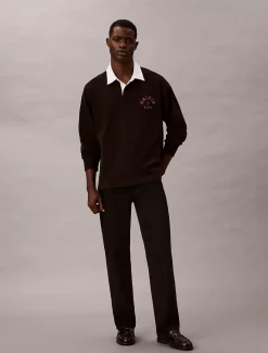 Calvin Klein Polo-Sweatshirt mit grafischem Logo^Herren Hemden & Poloshirts