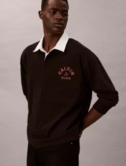 Calvin Klein Polo-Sweatshirt mit grafischem Logo^Herren Hemden & Poloshirts