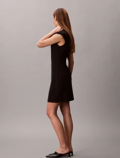 Calvin Klein Ponte-Bodycon-Minikleid^Damen Kleider & Röcke