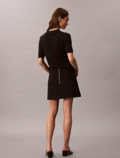 Calvin Klein Ponté-Minirock^Damen Kleider & Röcke
