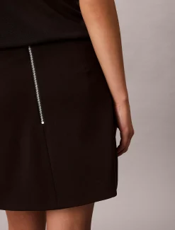 Calvin Klein Ponté-Minirock^Damen Kleider & Röcke