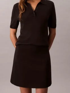 Calvin Klein Ponté-Minirock^Damen Kleider & Röcke