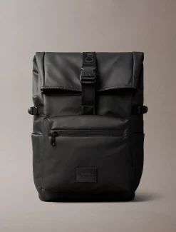 Calvin Klein Praktischer gesteppter Rolltop-Rucksack^Damen Taschen & Accessoires|RucksäckeFrisch Eingetroffen