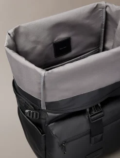 Calvin Klein Praktischer gesteppter Rolltop-Rucksack^Damen Taschen & Accessoires|RucksäckeFrisch Eingetroffen