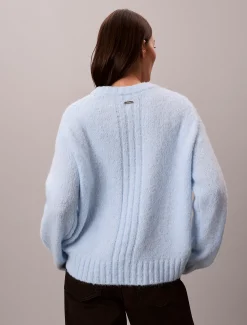 Calvin Klein Pullover aus gebürstetem Gemisch^Damen Strickdesigns