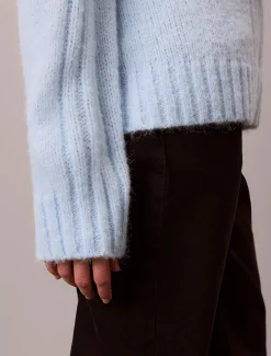 Calvin Klein Pullover aus gebürstetem Gemisch^Damen Strickdesigns