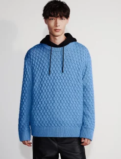 Calvin Klein Pullover aus Merinowolle mit Rundhalsausschnitt^Herren Strickdesigns