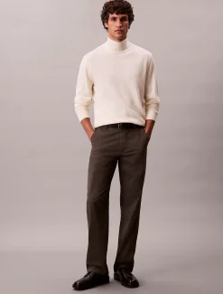 Calvin Klein Pullover aus Merinowolle mit Stehkragen^Herren Strickdesigns