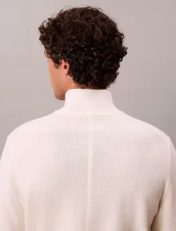 Calvin Klein Pullover aus Merinowolle mit Stehkragen^Herren Strickdesigns