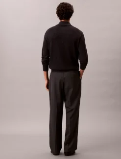 Calvin Klein Pullover aus Merinowolle mit 1/4-Reißverschluss^Herren Strickdesigns