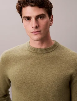 Calvin Klein Pullover aus Wolle mit Rundhalsausschnitt^Herren Strickdesigns