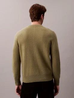 Calvin Klein Pullover aus Wolle mit Rundhalsausschnitt^Herren Strickdesigns