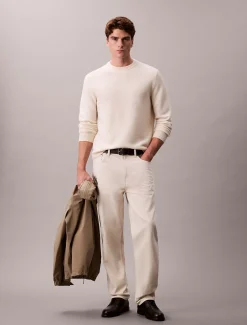 Calvin Klein Pullover aus Wolle mit Rundhalsausschnitt^Herren Strickdesigns