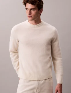 Calvin Klein Pullover aus Wolle mit Rundhalsausschnitt^Herren Strickdesigns