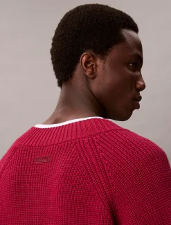 Calvin Klein Pullover mit V-Ausschnitt aus Wollgemisch^Herren Strickdesigns