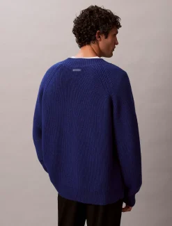 Calvin Klein Pullover mit V-Ausschnitt aus Wollgemisch^Herren Strickdesigns