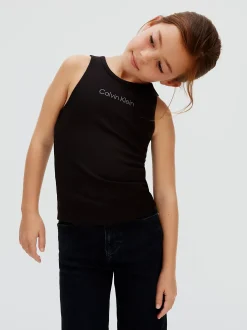 Calvin Klein Punto Milano Cut-out-Top^Kinder T-shirts & Tops|Kleidung