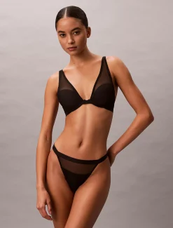 Calvin Klein Push-up-Plunge-BH - Minimalist Mesh^Damen Dessous|Bhs & BralettesFrisch Eingetroffen
