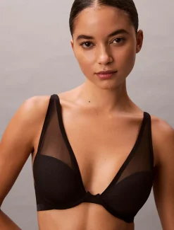 Calvin Klein Push-up-Plunge-BH - Minimalist Mesh^Damen Dessous|Bhs & BralettesFrisch Eingetroffen
