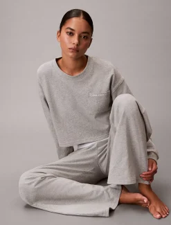 Calvin Klein Pyjama-Hose - Logo Cotton Jersey^Damen Nachtwäsche & Loungewear
