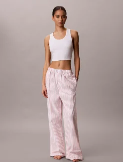 Calvin Klein Pyjama-Hose aus Baumwoll-Popeline^Damen Nachtwäsche & Loungewear