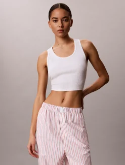 Calvin Klein Pyjama-Hose aus Baumwoll-Popeline^Damen Nachtwäsche & Loungewear