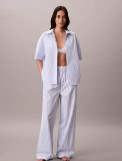 Calvin Klein Pyjama-Hose aus Baumwoll-Popeline^Damen Nachtwäsche & Loungewear