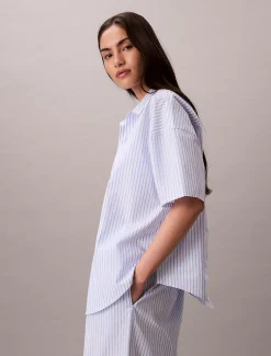 Calvin Klein Pyjama-Hose aus Baumwoll-Popeline^Damen Nachtwäsche & Loungewear