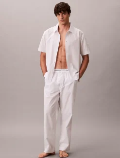 Calvin Klein Pyjama-Hose aus Baumwoll-Popeline^Herren Nachtwäsche & LoungewearFrisch Eingetroffen