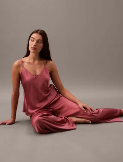 Calvin Klein Pyjama-Hose aus Satin^Damen Nachtwäsche & Loungewear