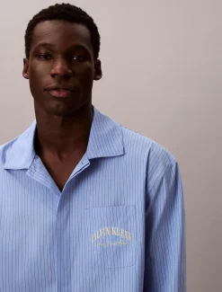 Calvin Klein Pyjama-Set aus Baumwolle mit Logo^Herren Nachtwäsche & LoungewearFrisch Eingetroffen