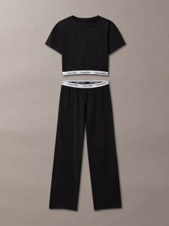Calvin Klein Pyjama-Set für Mädchen – Icon Cotton Stretch^Kinder Unterwäsche|Unterwäsche