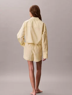 Calvin Klein Pyjama-Shorts aus Baumwoll-Popeline^Damen Nachtwäsche & Loungewear