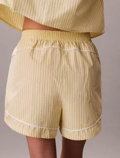 Calvin Klein Pyjama-Shorts aus Baumwoll-Popeline^Damen Nachtwäsche & Loungewear