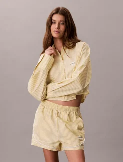 Calvin Klein Pyjama-Shorts aus Baumwoll-Popeline^Damen Nachtwäsche & Loungewear