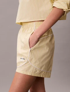 Calvin Klein Pyjama-Shorts aus Baumwoll-Popeline^Damen Nachtwäsche & Loungewear