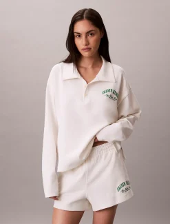 Calvin Klein Pyjama-Shorts aus Baumwolle mit Heritage-Logo^Damen Nachtwäsche & Loungewear