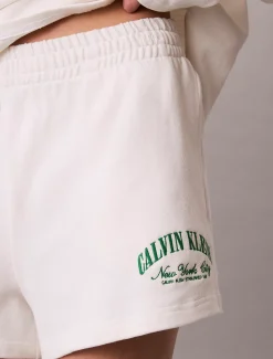 Calvin Klein Pyjama-Shorts aus Baumwolle mit Heritage-Logo^Damen Nachtwäsche & Loungewear