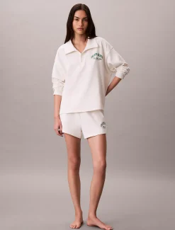 Calvin Klein Pyjama-Shorts aus Baumwolle mit Heritage-Logo^Damen Nachtwäsche & Loungewear