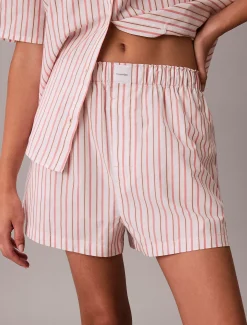 Calvin Klein Pyjama-Shorts aus Baumwoll-Popeline^Damen Nachtwäsche & Loungewear