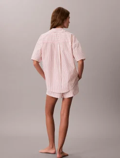 Calvin Klein Pyjama-Shorts aus Baumwoll-Popeline^Damen Nachtwäsche & Loungewear