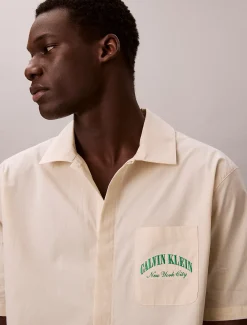 Calvin Klein Pyjama-Top aus Baumwolle mit Logo^Herren Nachtwäsche & LoungewearFrisch Eingetroffen