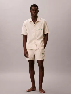 Calvin Klein Pyjama-Top aus Baumwolle mit Logo^Herren Nachtwäsche & LoungewearFrisch Eingetroffen