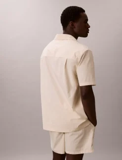 Calvin Klein Pyjama-Top aus Baumwolle mit Logo^Herren Nachtwäsche & LoungewearFrisch Eingetroffen