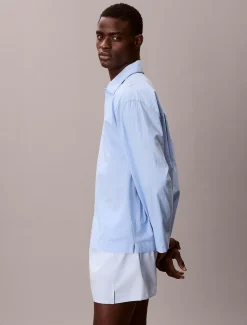 Calvin Klein Pyjama-Top aus Baumwoll-Popeline^Herren Nachtwäsche & LoungewearFrisch Eingetroffen