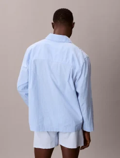 Calvin Klein Pyjama-Top aus Baumwoll-Popeline^Herren Nachtwäsche & LoungewearFrisch Eingetroffen